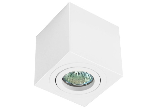 Avide GU10 Lámpatest Négyzetes Fehér Dönthető Fényforrás nélküli