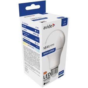 Avide LED Globe A60 4.9W E27 WW 3000K Super High Lumen Gömb