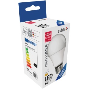 Avide LED Globe A60 9.5W E27 CW 6400K Gömb