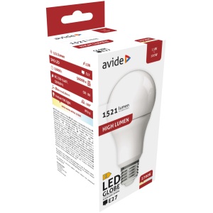 Avide LED Globe A70 16W E27 WW 3000K Gömb