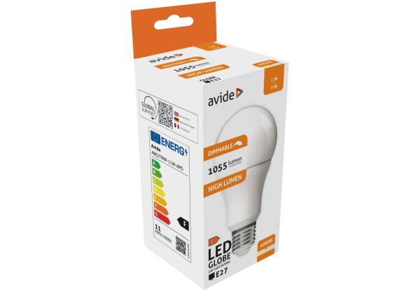 Avide LED Globe A60 11W E27 NW 4000K Gömb