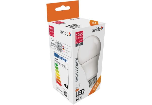 Avide LED Globe Fényerőszabályzós A60 11W E27 NW 4000K Gömb