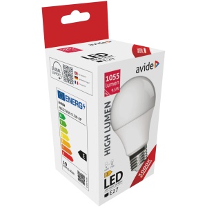 Avide LED Globe A60 8W E27 WW 3000K Gömb