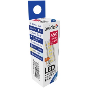 Avide LED 2.5W G9 WW 3000K fekvő Kapszula