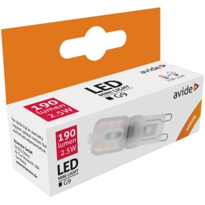 Avide LED 2.5W G9 NW 4000K fekvő Kapszula