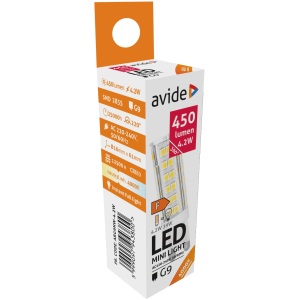 Avide LED 2.5W G9 WW 3000K fekvő Kapszula