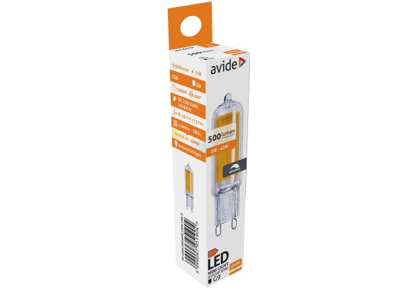 Avide LED 5W G9 COB NW 4000K Dimm. Kapszula