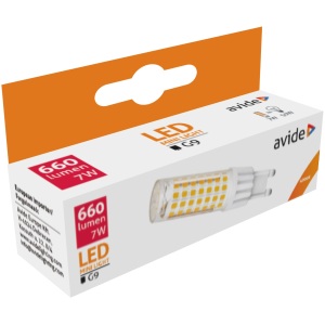 Avide LED 7W G9 NW 4000K fekvő Kapszula