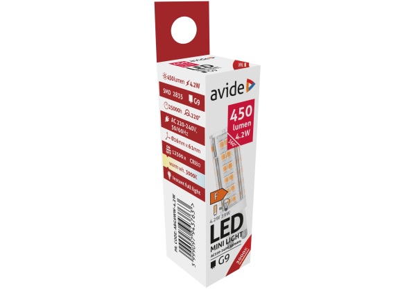 Avide LED 4.2W G9 WW 3000K Kapszula