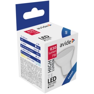 Avide LED Spot Alu+plastic 7W GU10 CW 6400K Szpot