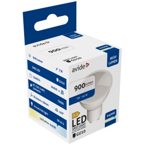 Avide LED Spot Alu+plastic 7W GU10 NW 4000K 900lm Szpot