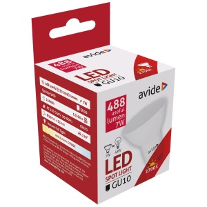 Avide LED Spot ALU+plastic 6W GU5.3 12V NW 4000K Szpot