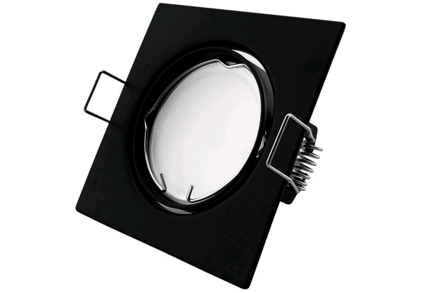 Avide GU10 Keret Négyzetes Forgatható Fekete Forgatható