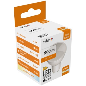 Avide LED Spot Alu+plastic 7W GU10 CW 6400K 900lm Szpot