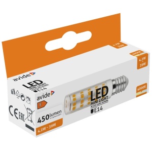 Avide LED 4.2W JD E14 NW 4000K fekvő Kapszula