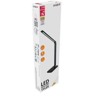 Avide LED Asztali Lámpa Luna Üzleti Bőrhatású Naptár Fehér 6W LEDes