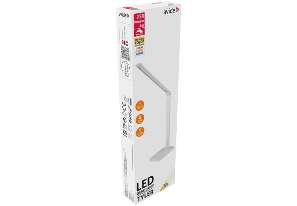Avide LED Asztali Lámpa Tyler Fehér 6W LEDes