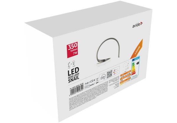 Avide LED Asztali Lámpa Snail 7W NW LEDes