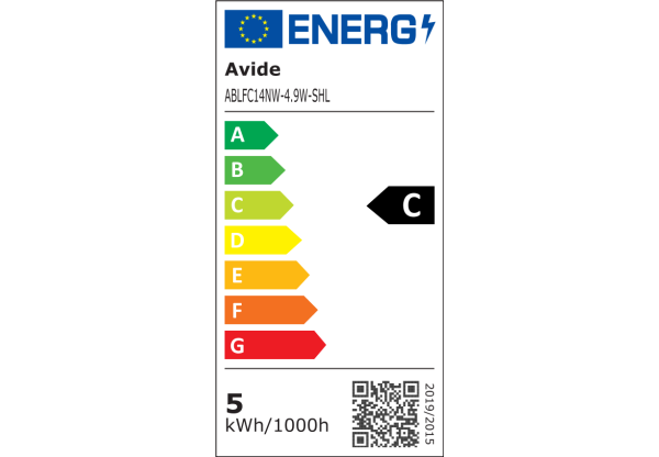 Avide LED Filament Candle 4.9W E14 NW 4000K Super High Lumen Gyertya