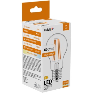 Avide LED Filament Globe 7W E27 NW 4000K Gömb