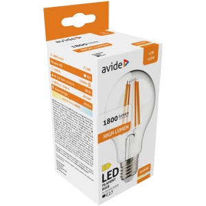 Avide LED Filament Globe 4.9W E27 A60 WW 2700K Super High Lumen Gömb