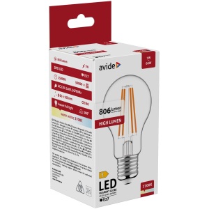 Avide LED White Filament Globe 10.5W E27 NW 4000K Gömb