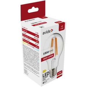 Avide LED Filament Globe 9.5W E27 A60 NW 4000K Super High Lumen Gömb