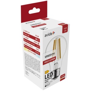 Avide LED White Filament Globe 8.5W E27 WW 2700K Gömb