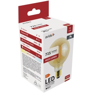 Avide LED Filament Globe G95 8W E27 WW 2700K Speciális