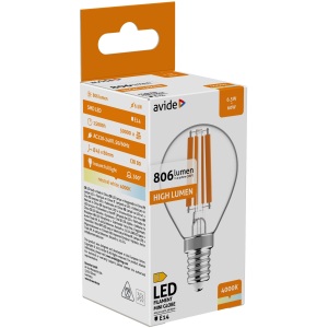 Avide LED Filament Mini Globe 6.5W E14 NW 4000K High Lumen Mini Gömb