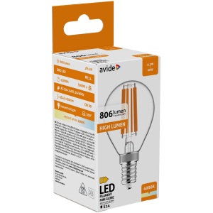 Avide LED Filament Mini Globe 4W E27 NW 4000K Mini Gömb