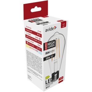 Avide LED Filament ST58 4.9W E27 WW 2700K Super High Lumen Speciális