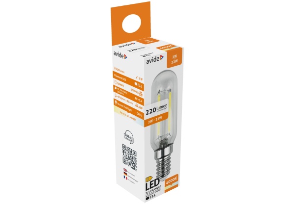Avide LED Filament T25 2W E14 NW 4000K Speciális
