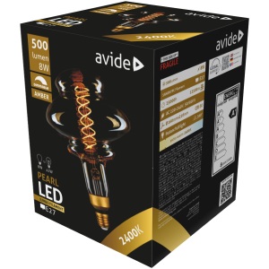 Avide LED Jumbo Filament Nowra 200x300mm Amber 8W E27 2400K Fényerőszabályzós Jumbo