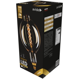 Avide LED Jumbo Filament Rialto 160x320mm Amber 8W E27 2400K Fényerőszabályzós Jumbo