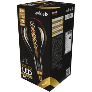 Avide LED Jumbo Filament Nowra 200x300mm Amber 8W E27 2400K Fényerőszabályzós Jumbo