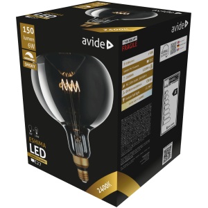 Avide LED Jumbo Filament Bixby 200x410mm Amber 8W E27 2400K Fényerőszabályzós Jumbo