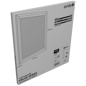 Avide LED Panel 600x600mm 45W NW 4000K 100lm/W Value Range Value