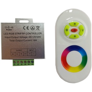 Avide LED Szalag 12-24V 216W RGB 6 Gombos RF Érintőpaneles Távirányító és Vezérlő RGB