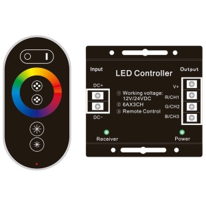 Avide LED Szalag 12-24V 216W RGB 6 Gombos RF Érintőpaneles Távirányító és Vezérlő RGB