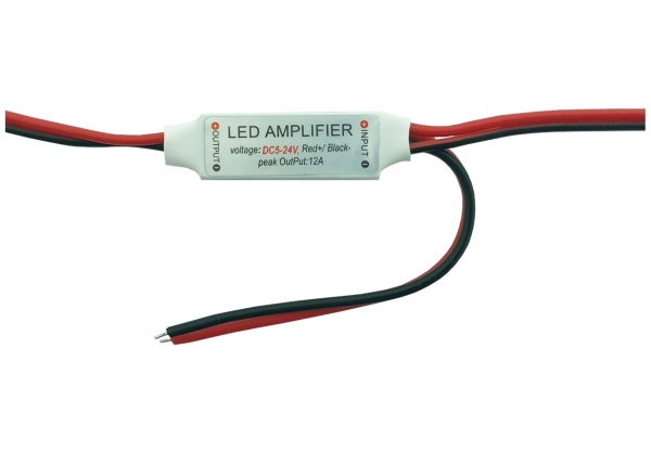 Avide LED Szalag 5-24V 144W Fényerőszabályzó Mini Jelerősítő Egyszínű