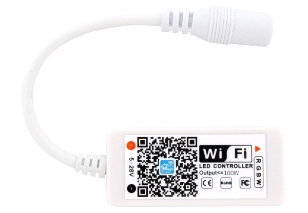 Avide LED Szalag 5-24V 100W RGB+W Mini WIFI-s Vezérlő RGB+W
