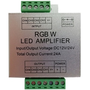 Avide LED Szalag 12-24V RGB+W 4 Zónás Távirányító 120W Vezérlőhöz RGB+W