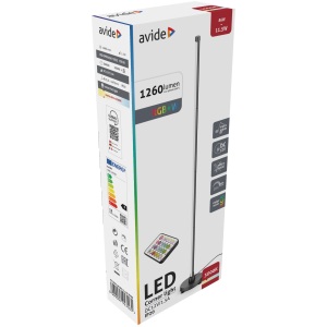 Avide LED saroklámpa digitális RGB + W zene szenzorral Állólámpa