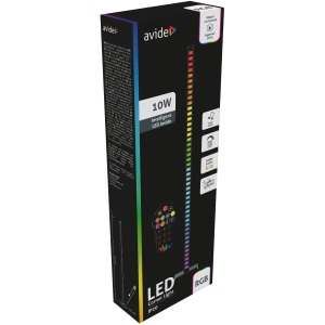 Avide LED saroklámpa digitális RGB zene szenzorral + IR távirányítóval Állólámpa