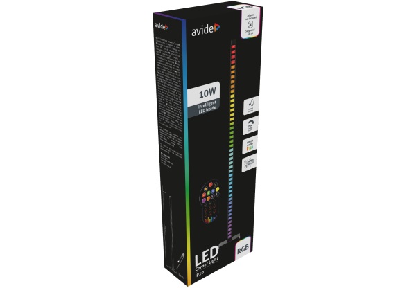 Avide LED saroklámpa digitális RGB zene szenzorral + IR távirányítóval Állólámpa
