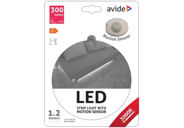 Avide LED Szalag Ágy Szenzor 3.6W 3000K Single Szettek