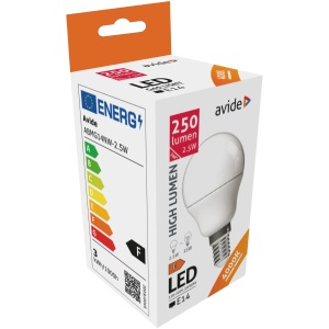 Avide LED Globe Mini G45 2.5W E27 CW 6400K Mini Gömb