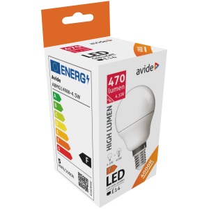 Avide LED Globe Mini G45 4.5W E27 CW 6400K Mini Gömb