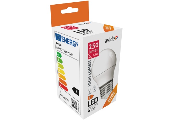 Avide LED Globe Mini G45 2.5W E27 NW 4000K Mini Gömb